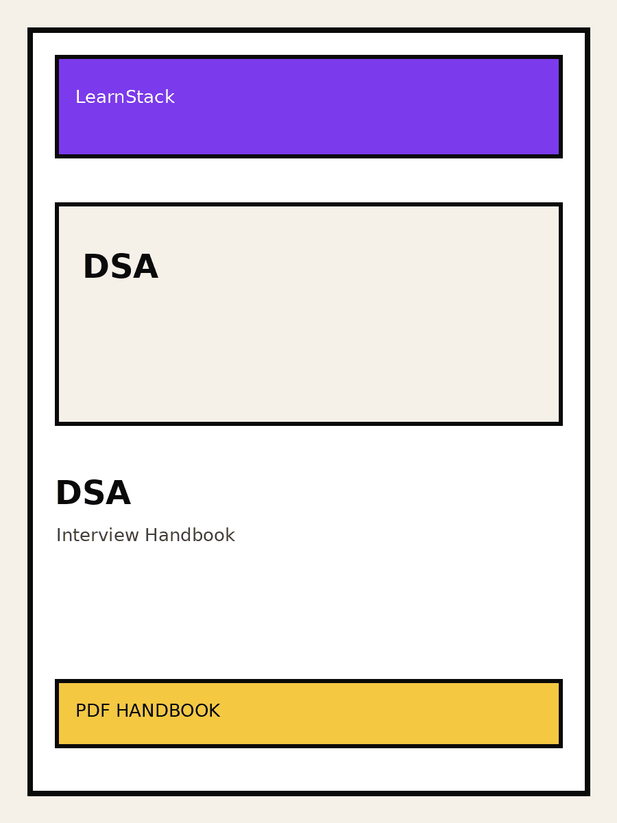 DSA handbook cover by LearnStack